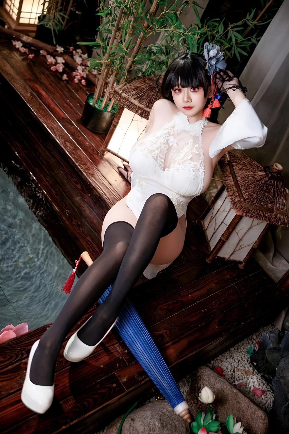 Cosplay 阿雪雪 – 碧蓝航线 逸仙 旗袍 Set.02(8)