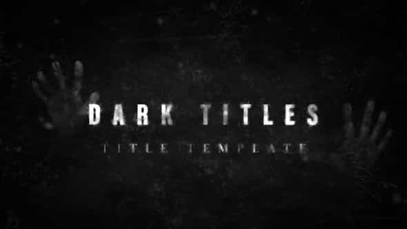Dark Titles - VideoHive 25354395
