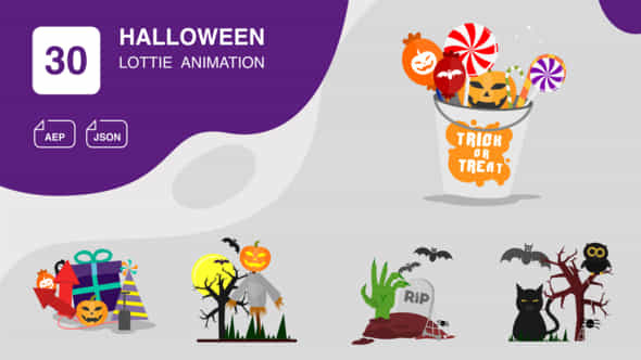 Halloween Animation - VideoHive 48603021