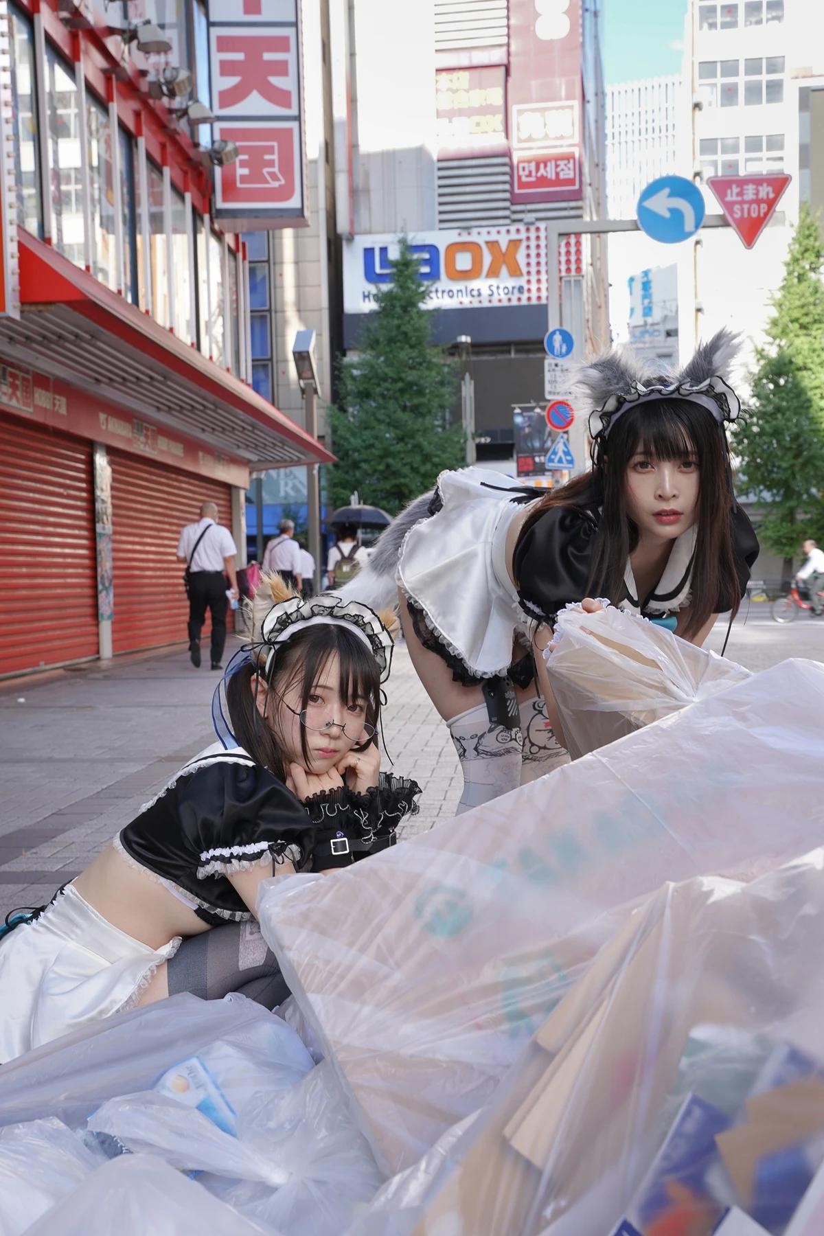 Sui Utatane うたたね翠, Mizuna Shione 水那しおね, 写真集 「野生のメイドがあらわれた！」 Set.03(27)