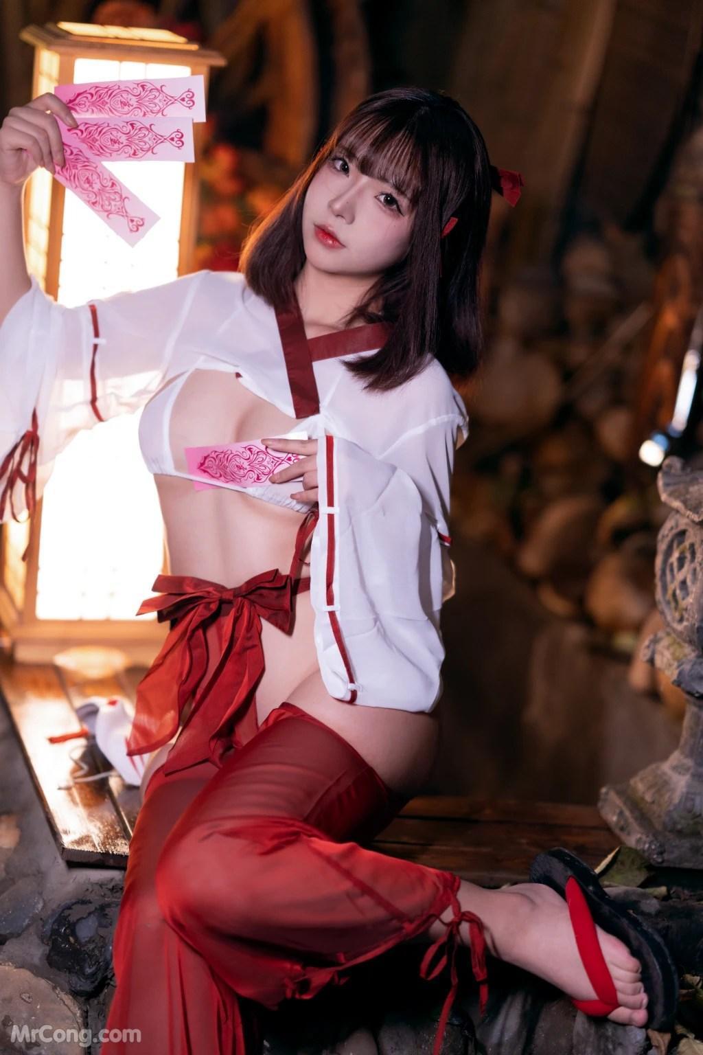 Coser@yuuhui玉汇 No.33: 祝巫神女 (120 photos)(6)