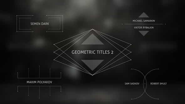 Geometric Titles 2 - VideoHive 15454984