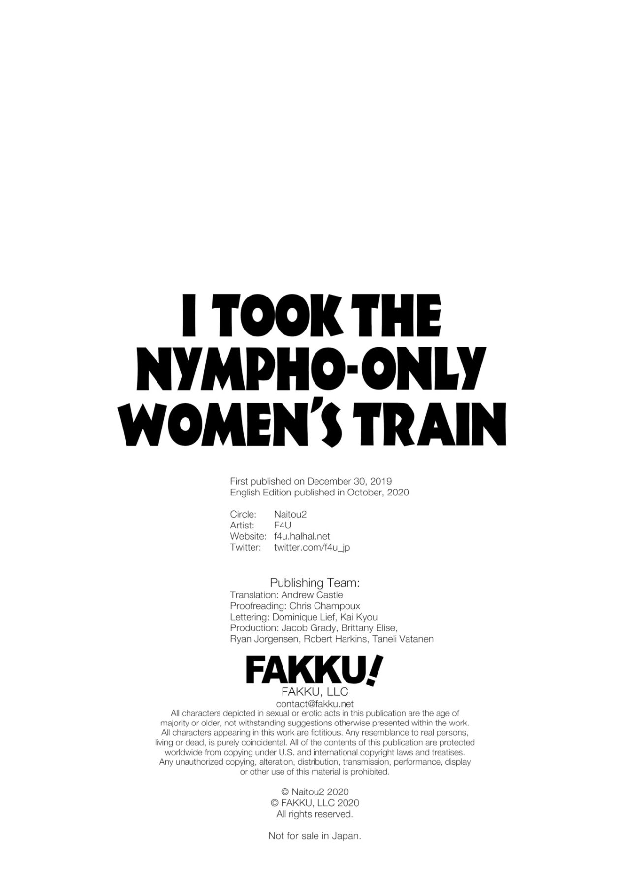 I Took the Nympho Only Womens Train - 37