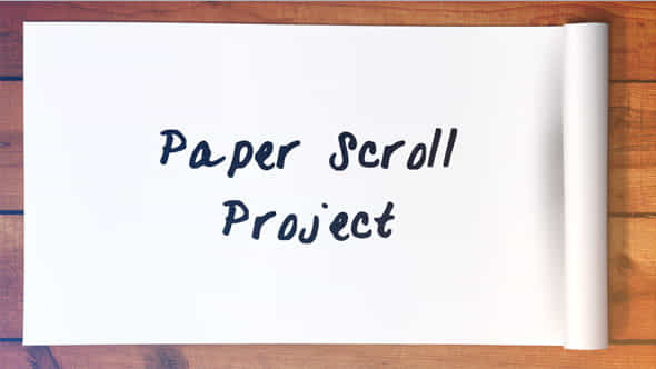 Paper Scroll Project - VideoHive 8209845