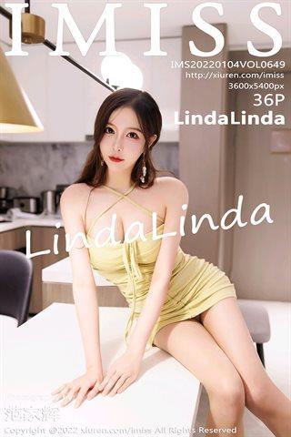 [IMISS爱蜜社] Vol.649 LindaLinda 黄色短裙与原色丝袜