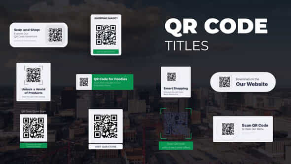 Qr Code Titles - VideoHive 58999021
