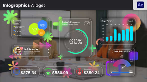 Infographic Widgets - VideoHive 57964528
