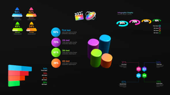 Infographic Dynamic Graphs - VideoHive 28835961