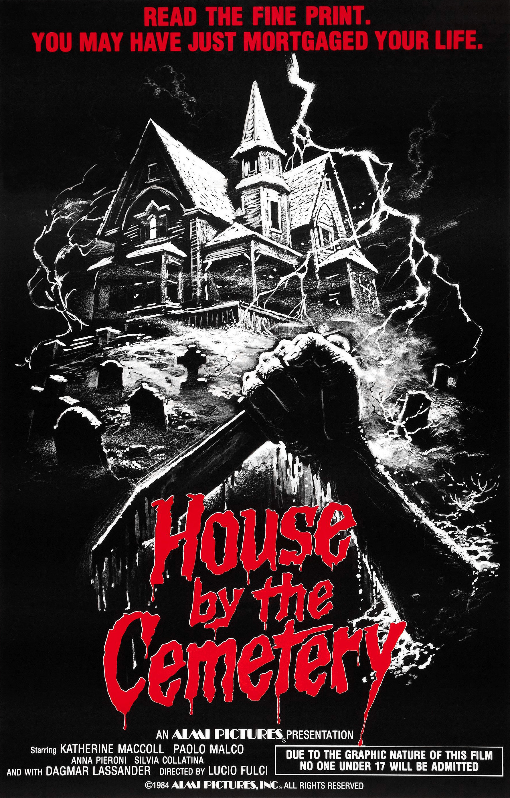 house by the cemetery poster