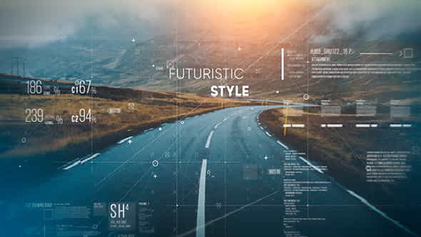 Futuristic Parallax Slideshow - VideoHive 19195683