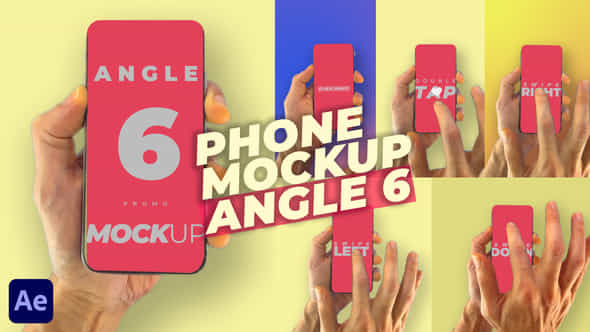 Phone Mockup Pack Angle 6 - VideoHive 52031675