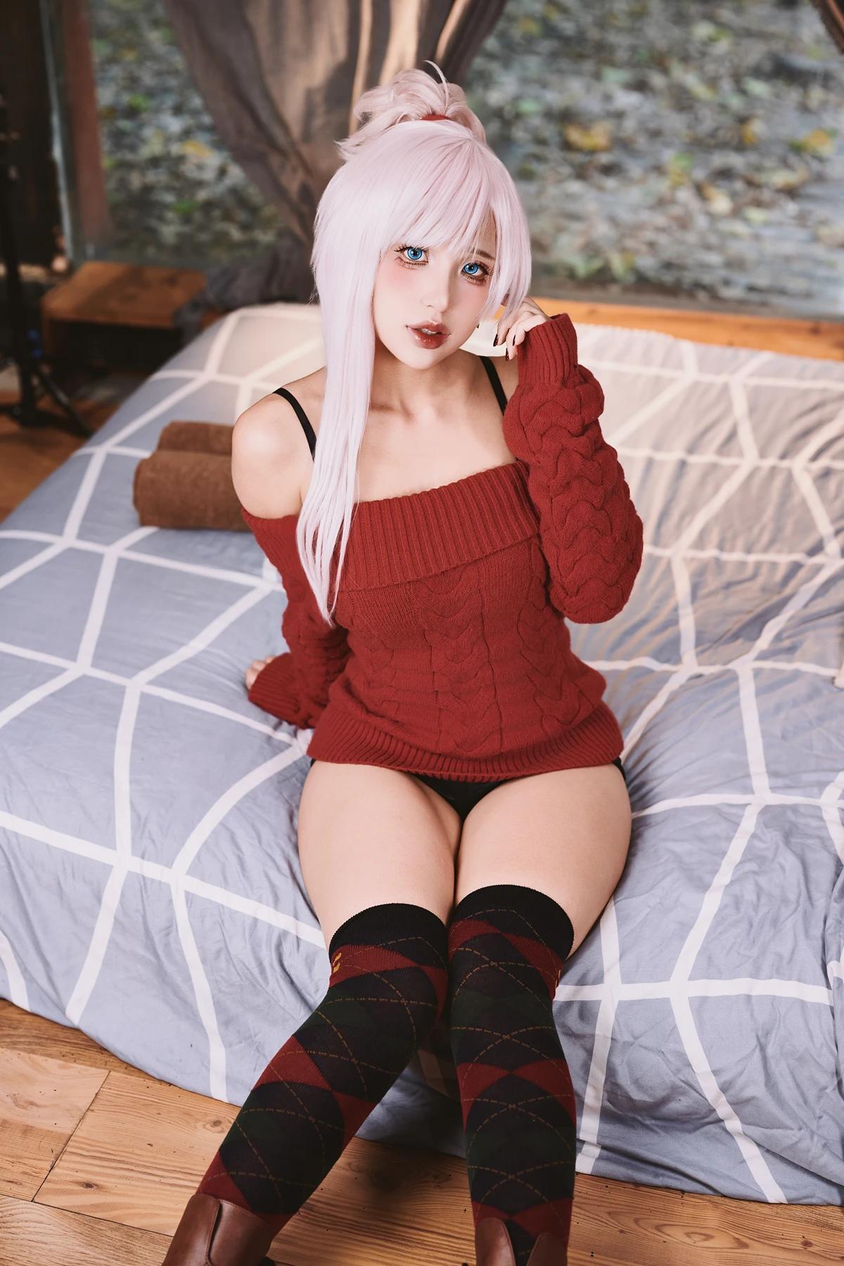 Cosplay PuyPuy – 家庭主妇武藏(3)