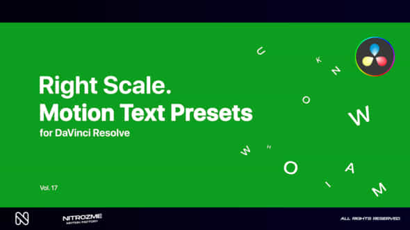 Right Scale Motion - VideoHive 47490880