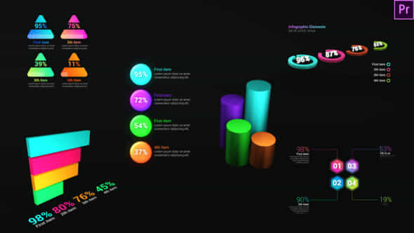 Infographic Dynamic Graphs - VideoHive 28824559