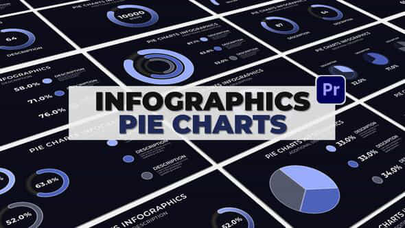 Infographics Pie Charts Mogrt - VideoHive 52009450