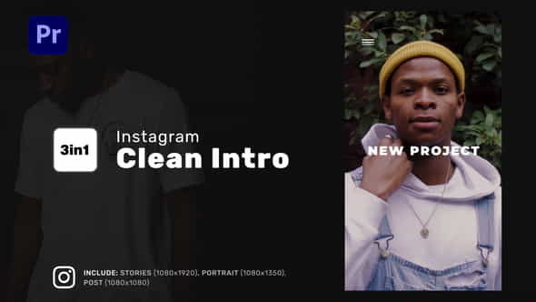 Instagram Clean Intro for Premiere - VideoHive 35977522