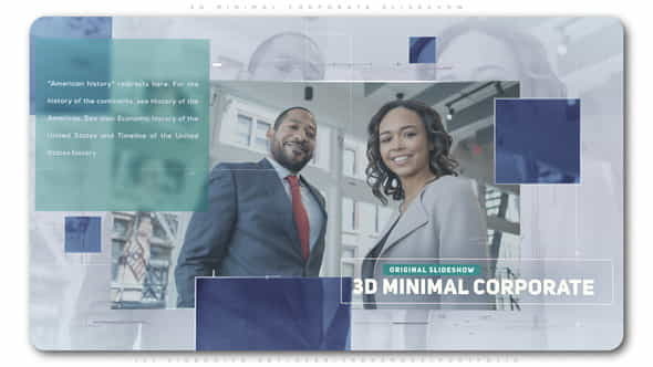 3D Minimal Corporate Slideshow - VideoHive 23845631