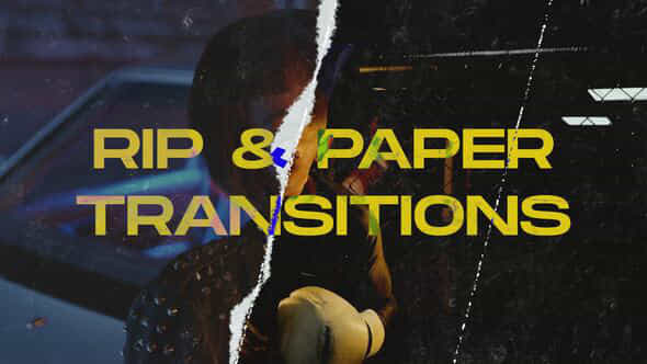 Ripped Paper Transitions - VideoHive 55134445