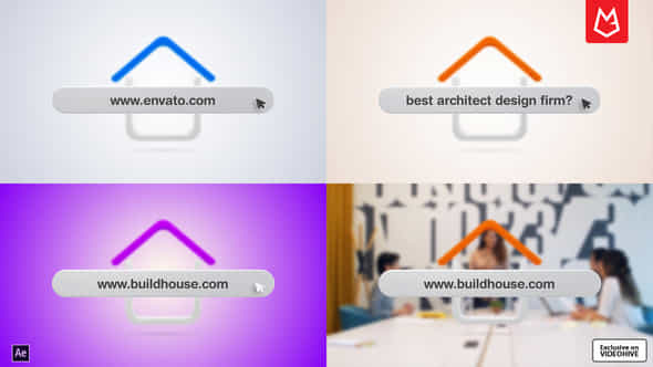 Real Estate Search Logo Reveal - VideoHive 52705523