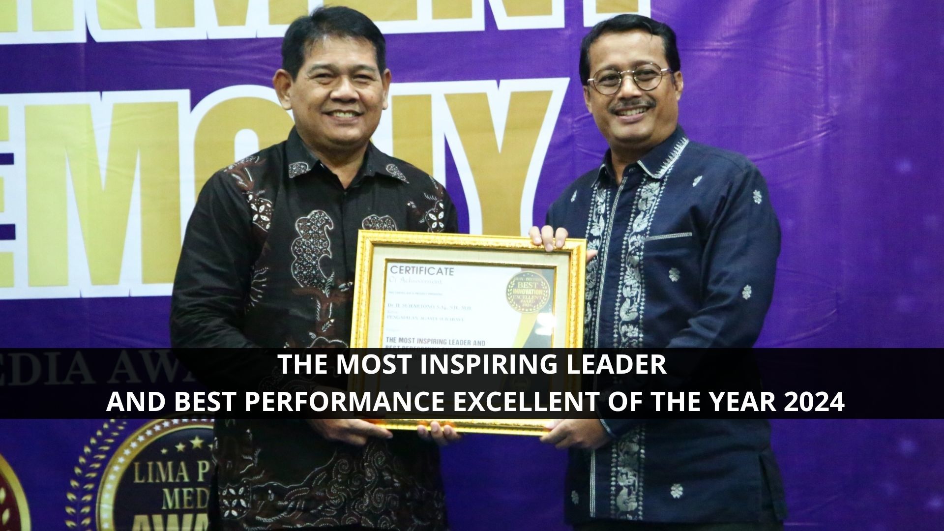 Ketua PA Surabaya Raih Penghargaan The Most Inspiring Leader 2024
