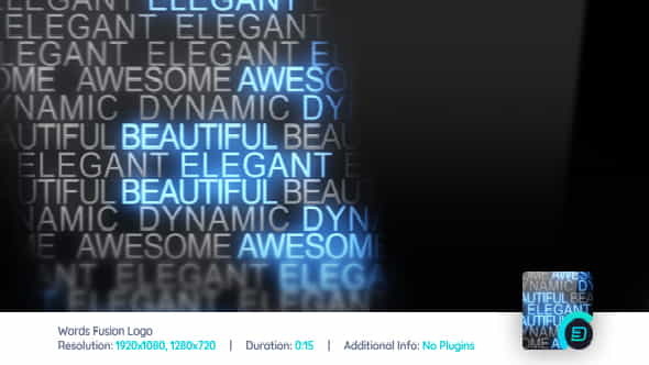 Words Fusion Logo Reveal - VideoHive 159945