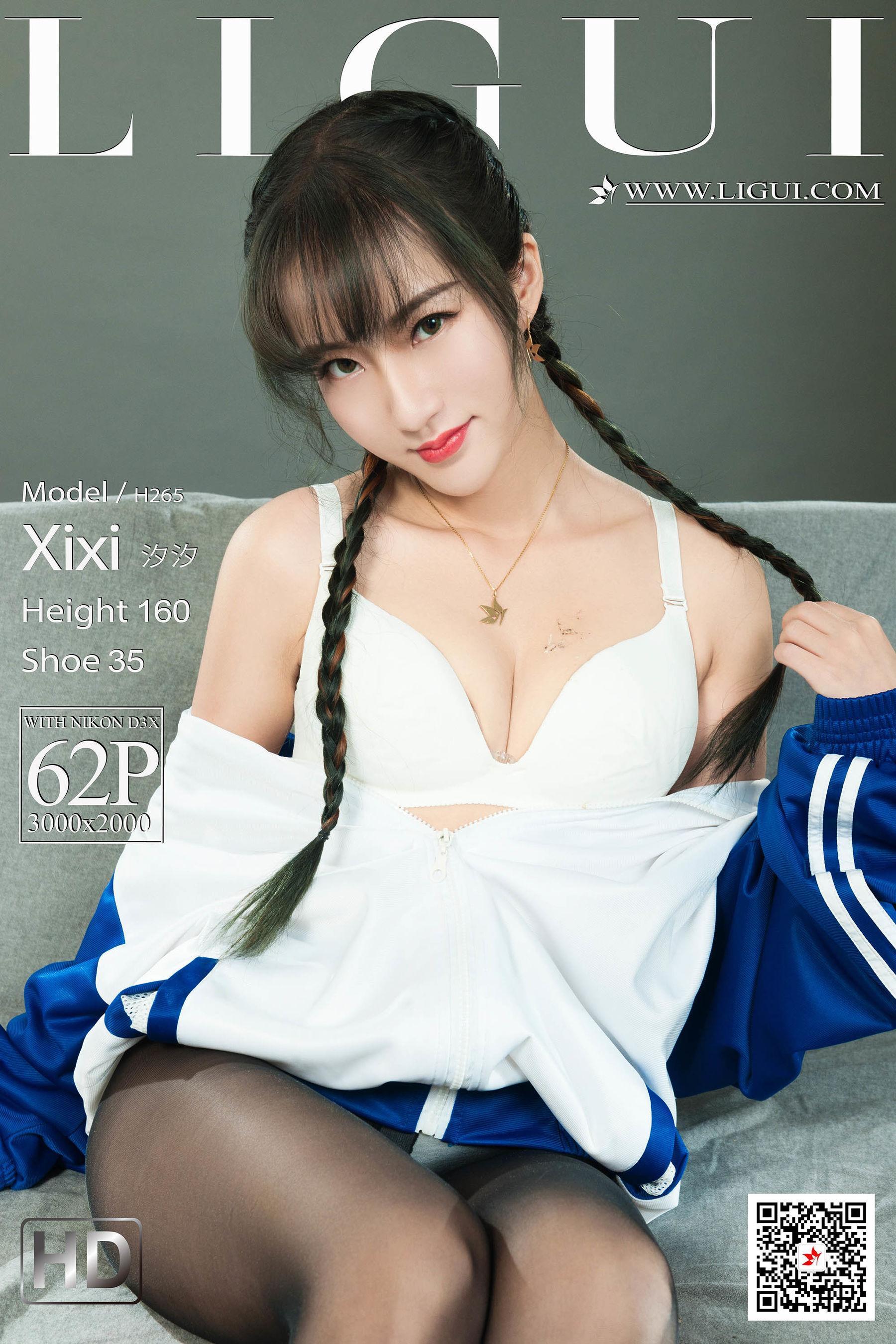 [丽柜Ligui] Model 汐汐《玉脂青甜》 丝袜玉足写真