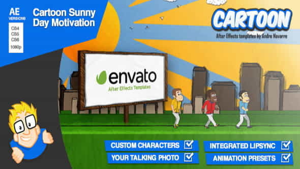 Cartoon Sunny Day Motivation - VideoHive 1530098