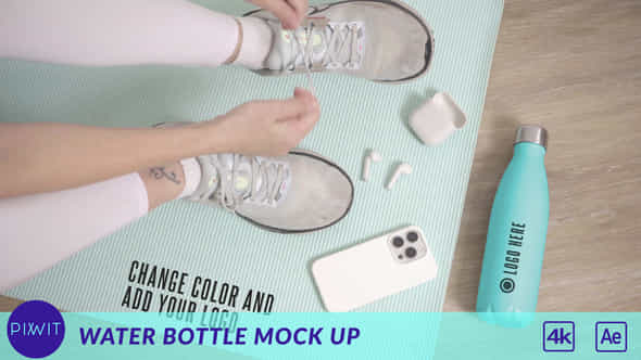 Water Bottle Mock Up - VideoHive 53850662