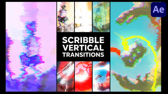 Scribble Vertical Transitions After Effects - VideoHive 52610080