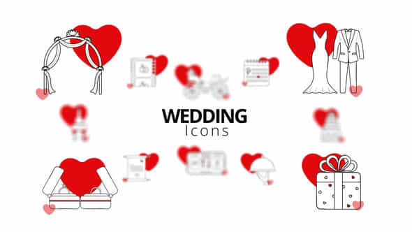 Wedding Icons - VideoHive 51941185