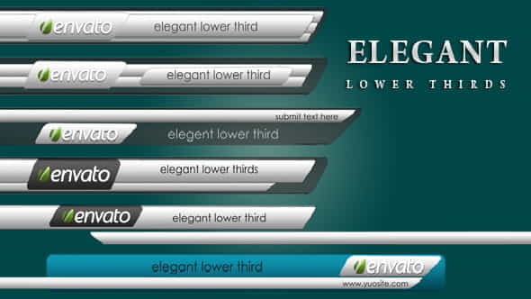 Elegant Lower Thirds - VideoHive 2656502