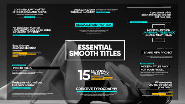 Smooth Promo Titles - VideoHive 21001600