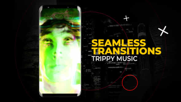 Vertical Trippy Music Transitions - VideoHive 52300575
