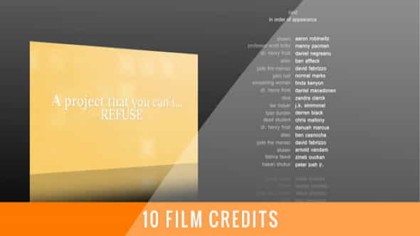 10 Film Credits - VideoHive 770597