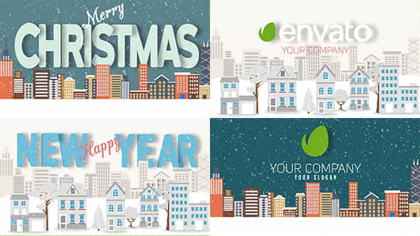 Christmas and New Year Text with Logo Reveal | Holidays - VideoHive 20983385