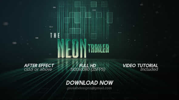 The Neon Trailer - VideoHive 23238335
