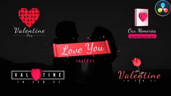 Valentines Day Titles - VideoHive 30474476