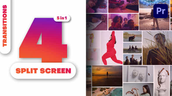 Multiscreen Transitions 4 Split Screen Vol 01 - VideoHive 49483906