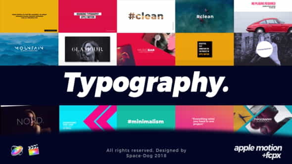 Modern Typography | Final Cut - VideoHive 21192244