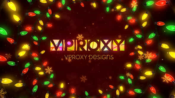 Christmas Lights Logo - VideoHive 41061949