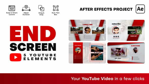 YouTube End Screens - VideoHive 37997103