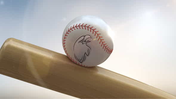 Baseball Logo On Ball - VideoHive 24692344