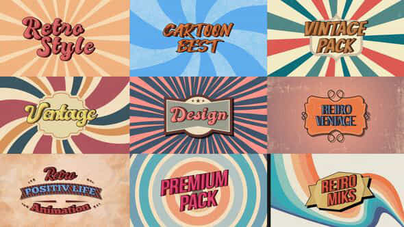 Retro Titles Mogrt - VideoHive 50073819
