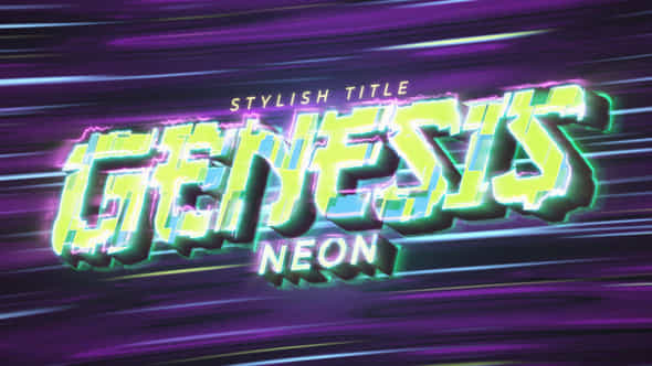 Neon Genesis Title - VideoHive 45065704