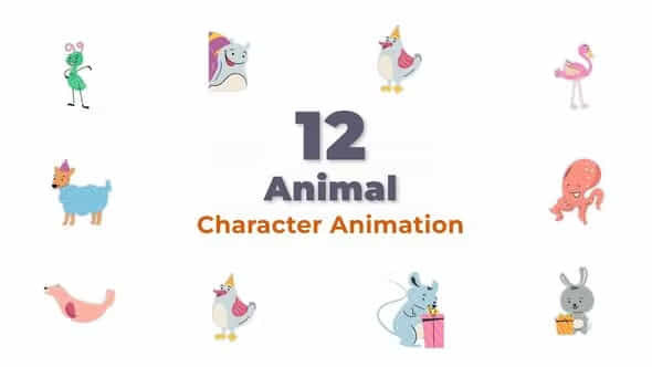 SmallLovely Animal CharacterAnimation - VideoHive 39764375