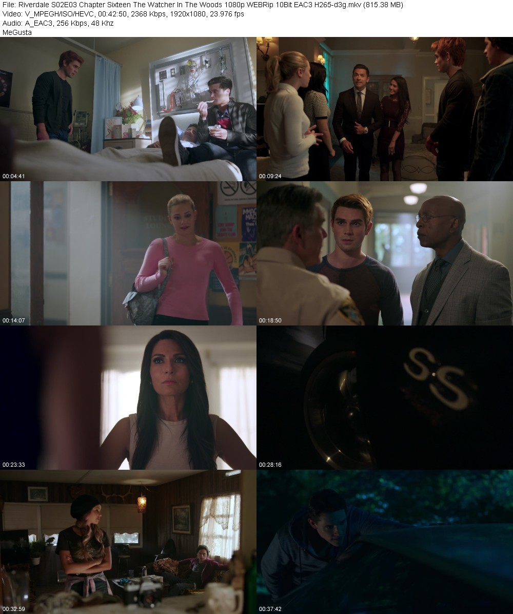 Riverdale S02E03 Chapter Sixteen The Watcher In The Woods 1080p WEBRip 10Bit EAC3 H265-d3g