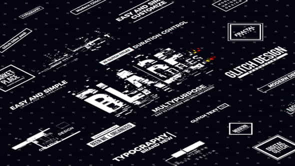 Blade Glitch Titles - VideoHive 28372739