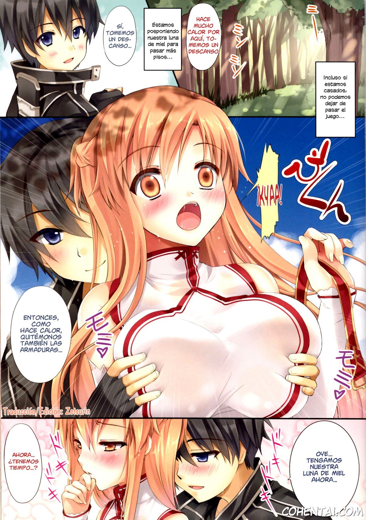 Himitsu no Shinkonryokou (Sword Art Online) xxx comics manga porno doujin hentai español sexo 