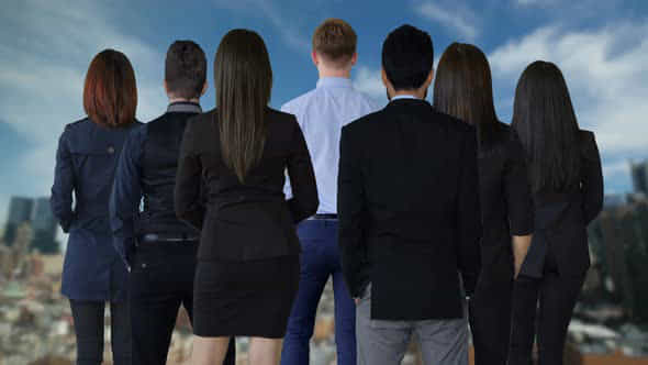 Team Portrait Of Business Professionals Representing Company - VideoHive 52514811