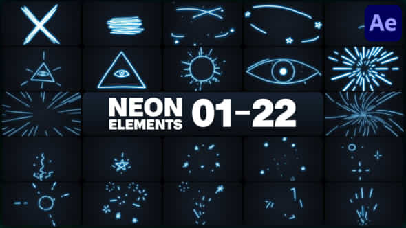 Neon Elements - VideoHive 47206574